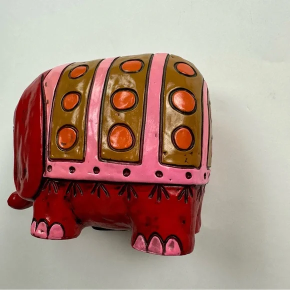 Vintage Pride Creation 60’s-70’s Mod Kitschy Retro Elephant Money Bank